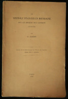 LE CONTROLE FINANCIER EN BOURGOGNE SOUS LES DERNIERS DUCS CAPETIENS ( 1274-1353 ) H. JASSEMIN 1919 - Bourgogne