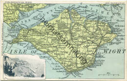 Isle Of Wight - Map Card Ca. 1905 - Ventnor