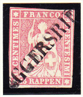 Heimat SG EGGERSRIET Balkenstempel Auf 15Rp. Strubel #24G - Used Stamps