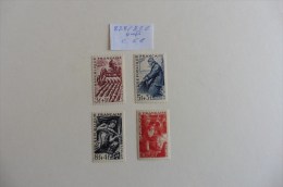 France :timbres   N°  823 / 826  Neufs - Collections
