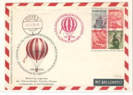 Carta Entero Postal Con Matasellos Steyr 1955 - Balloon Covers