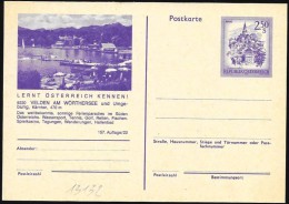 Austria/Autriche: Intero, Stationery, Entier, Lago, Lac, Lake - Geographie