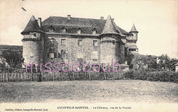 46 - LACAPELLE MARIVAL - Le Château  -  Dos Vierge - 2  Scans - Lacapelle Marival