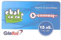 Bulgaria-b-connect By GloBul Prepaid Card & Chat 15 Lev,test Card - Bulgarien