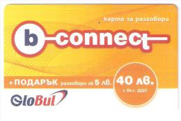 Bulgaria-b-connect By GloBul Prepaid Card 40 Lev,test Card - Bulgarien