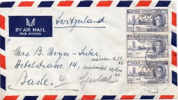 Cote De L'Or Lettre Pour La Suisse 1946 - Gold Coast (...-1957)