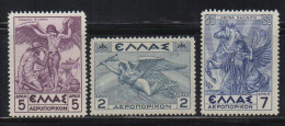 P839.-. GREECE / GRECIA . 1935.-. SCOTT #: C23-C25 .-. MNH-  CV : US$ 25.00 - Neufs