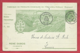 Fontaine-L'Evêque - Fabrique Du Produits Chimiques - René Dubois, Chimiste - 1910 ( Voir Verso ) - Fontaine-l'Evêque
