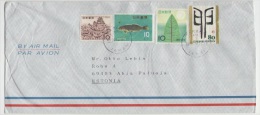 GOOD JAPAN Postal Cover To ESTONIA 2012 - Good Stamped: Architecture ; Fish - Storia Postale