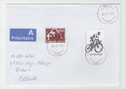 GOOD DENMARK Postal Cover To ESTONIA 2011 - Good Stamped: Bicycle ; Mother & Child - Briefe U. Dokumente