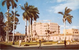 03898 "REPUBLICA DE EL SALVADOR C.A. - PARQUE LIBERTAD - Y EDIFICIO EL CAFE - EXIJA CAFE PURO" ANIMATA. CART. NON  SPED. - El Salvador