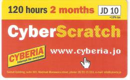 Jordan-CyberScratch 120hours 10 Dinar,test Card - Jordanien