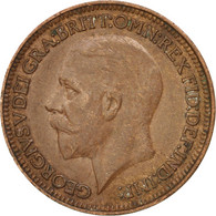 Monnaie, Grande-Bretagne, George V, Farthing, 1929, TTB, Bronze, KM:825 - B. 1 Farthing