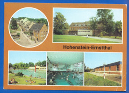 Deutschland; Hohenstein Ernstthal; Multibildkarte Mit Schwimmhalle; Altmarkt Bild1 - Hohenstein-Ernstthal