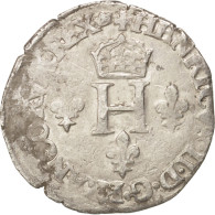 Monnaie, France, Demi Gros De Nesle, 1551, Paris, TB, Argent, Sombart:4458 - 1547-1559 Henry II