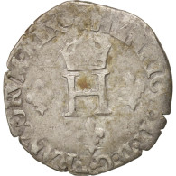 Monnaie, France, Demi Gros De Nesle, 1551, Paris, TB, Argent, Sombart:4458 - 1547-1559 Henry II