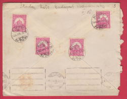 203057 / 1928 - 4 X 8 = 32 F. - STEPHANSKRONE UND KRONINSIGNIEN , SOFIA POSTMAN 25 BULGARIA , Hungary Ungarn - Cartas & Documentos