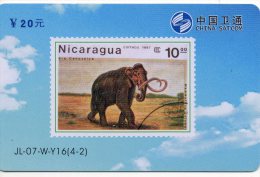 éléphant Elephant Animal   Timbre Stamp  Télécarte  Phonecard  Chine Karte  B 505 - Timbres & Monnaies