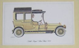 ROLLS ROYCE SILVER GHOST 1908 - HISTORIQUE - FICHE TECHNIQUE - 18,5 X 11,5 Cm - 2 SCANS - Autos
