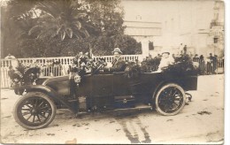 CPA PHOTO . CARNAVAL 1920 + AUTOMOBILE - Carnival