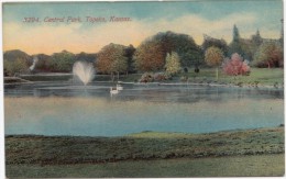 USA, Central Park, Topeka, Kansas, Early 1900s Unused Postcard [16673] - Topeka