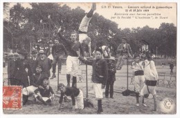 TOURS. - Concours National De Gymnastique 27et 28 Juin 1909. Société " L'Ancienne" Aux Barres Parallèles - Gimnasia