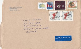3796FM- MAPLE LEAF, FLAG, AMBULANCE, APPLE, SKIING, STAMPS ON COVER, 2006, CANADA - Brieven En Documenten