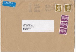 3915FM- QUEEN ELISABETH 2ND, STAMPS ON COVER, 2010, UK - Cartas & Documentos