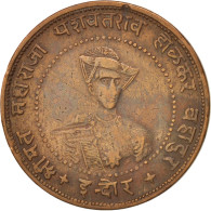 Monnaie, INDIA-PRINCELY STATES, INDORE, Yashwant Rao II, 1/4 Anna, 1935, Indore - India