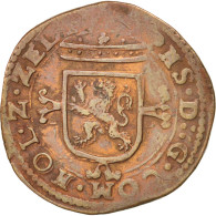 Monnaie, Pays-Bas Espagnols, Liard, 1555-1598, TB+, Cuivre - Monnaies Provinciales