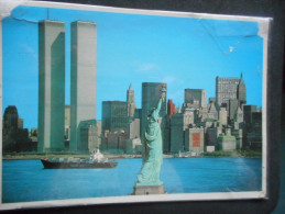 CPDM-ETATS UNIS-NEW YORK "BREATHTAKING View Of The Statue Of Liberty,New York Harbor,twin Towers Of  World Trade Center" - Statue De La Liberté