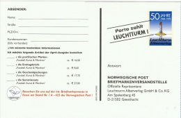 PHA-L24 - ALLEMAGNE Carte Publicitaire En Port Payé De Leuchturm - Phare - Privé Postkaarten - Ongebruikt