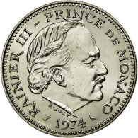 Monnaie, Monaco, Rainier III, 5 Francs, 1974, SPL+, Copper-nickel, KM:150 - 1960-2001 Nouveaux Francs