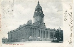 YORKS - LEEDS - THE TOWN HALL 1903 - INTERMEDIATE SIZE Y2957 - Leeds