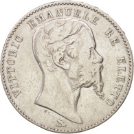 Monnaie, États Italiens, EMILIA, Vittorio Emanuele II, 2 Lire, 1860, Florence - Emilia