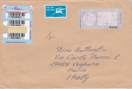 Isreaele 2007  -  Lettera Racc.   X L´Italia Affrancata Con 1 Stamps A Targhetta - Storia Postale