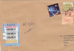Isreaele 2007  -  Lettera Racc.   X L´Italia Affrancata Con 2 Stamps - Cartas & Documentos