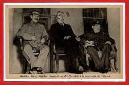 ASIE - IRAN -- Maréchal Stalin , Président Rooseveltet Et  Mr Churchill à La Conférence De THEHERAN - Irán