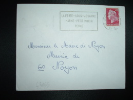 LETTRE TP MARIANNE DE CHEFFER 0,40 OBL.MEC.15-1-1969 LA FERTE SOUS JOUARRE (77 SEINE ET MARNE) 3EME JOUR TARIF URGENT - 1967-1970 Maríanne De Cheffer