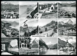 Vierwaldstättersee - 4, Mehrbildkarte (12), Gersau, Weggis, Vitznau Usw., Photoglob Zürich - Gersau