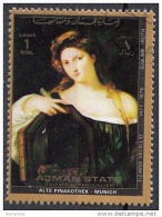 1531 Ajman 1972  Errore Mistake Il Titolo Del Dipinto è VANITA´ E Non Sublime Ruth - Oddities On Stamps