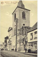 MENIN - Rue De Lille Et Eglise St Vaast - - Menen