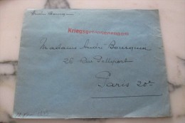 LETTRE GUERRE 39 45 WW2 CENSURE MILITAIRE ALLEMAGNE DEUTCH - Other & Unclassified