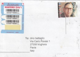 Israele  2007 - Lettera.  X L´Italia Affrancata Con 1 Stamps - Brieven En Documenten