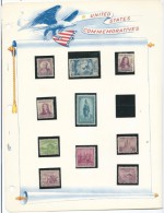 VERINIGTE STAATEN ETATS UNIS USA 1933 CONMMEMORATIVES OF OLD ALBUM STAMPS PAGE - Collections