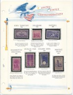 VERINIGTE STAATEN ETATS UNIS USA 1938-39 CONMMEMORATIVES OF OLD ALBUM STAMPS PAGE - Collezioni & Lotti