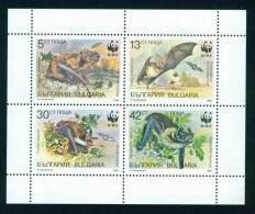 3760I Bulgaria 1989 Animals & Fauna >  Mammals >  Bats  World  Wildlife Fund WWF MS ** MNH - Bats