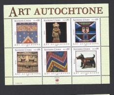 O) 2003 UNITED NATIONS - GENEVA, NATIVE ART ABORIGINAL ART CULTURE CRAFTS - Unused Stamps