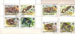 BULGARIA  / Bulgarie  1989  WWF- Bats  4v.+S/M (used) - Chauve-souris