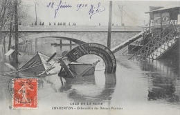 Crue De La Seine 1910 - Charenton - Débarcadère Des Bateaux Parisiens - Carte E.L.D. - Floods